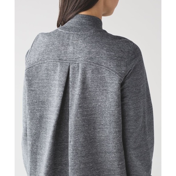 Lululemon Pleat To Street Bomber Jacket Heathered Gray Women's Size 10 H11148 - Picture 12 of 16